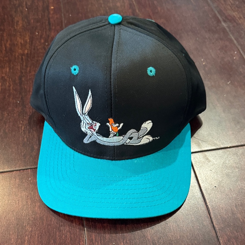 NEW Black and Teal Bugs Bunny Cap looney Toons hat